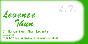 levente thun business card